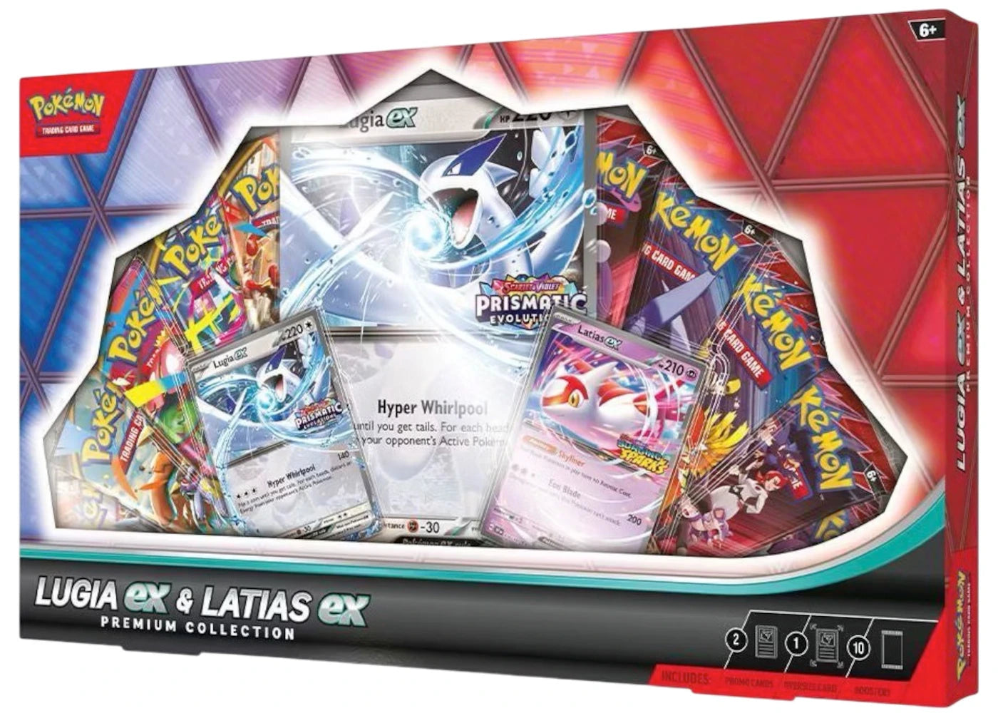 2025 Pokémon Prismatic Evolution Lugia ex & Latias ex Premium Collection Box