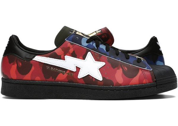 adidas Superstar 80s Bape Multi Camo The Heat Check adidas Superstar 80s Bape Multi Camo The Heat Check