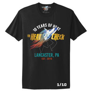 The Heat Check Numbered anniversary Tee Black