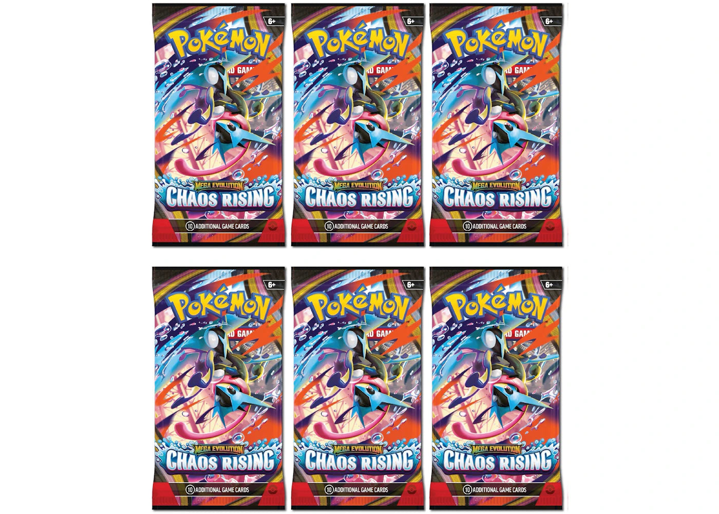 2026 Pokémon Mega Evolution Chaos Rising Booster Pack X1 Lot (Artwork May Vary)