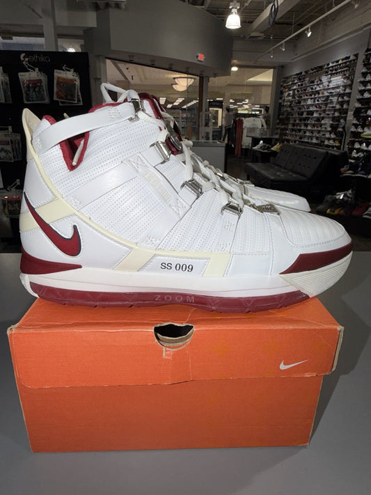Lebron 3 Ss Sales Sample White/red