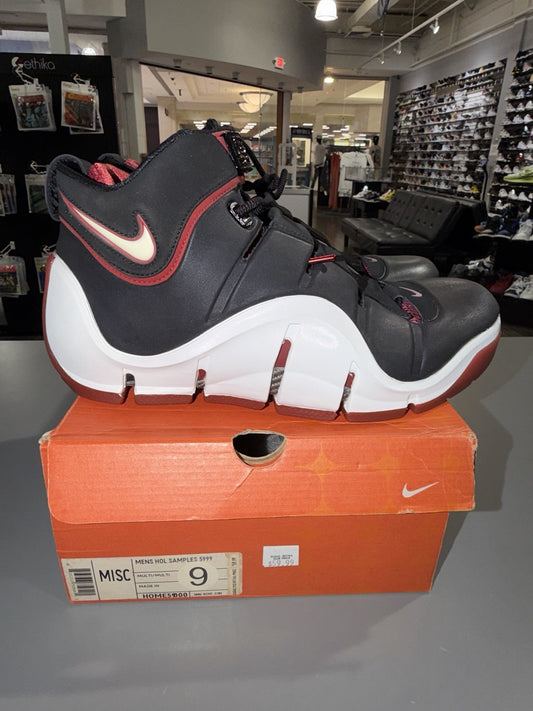 Lebron 4 Black Red Sales Sample. Different Material And Outsole