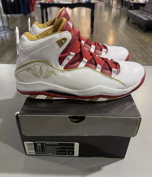 Jordan Olympia White Varsity Red