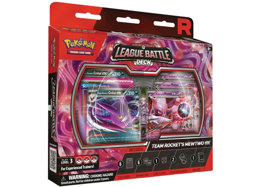 2025 Pokémon Team Rocket Mewtwo ex League Battle Deck Box