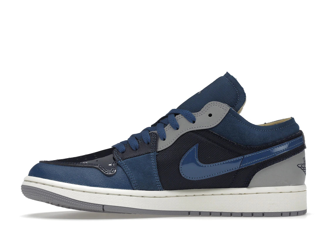 Jordan 1 Low SE Craft Obsidian French Blue Ashen Slate White