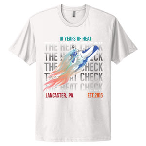 The Heat Check 10 Year Anniversary Tee White