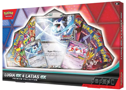 2025 Pokémon Prismatic Evolution Lugia ex & Latias ex Premium Collection Box