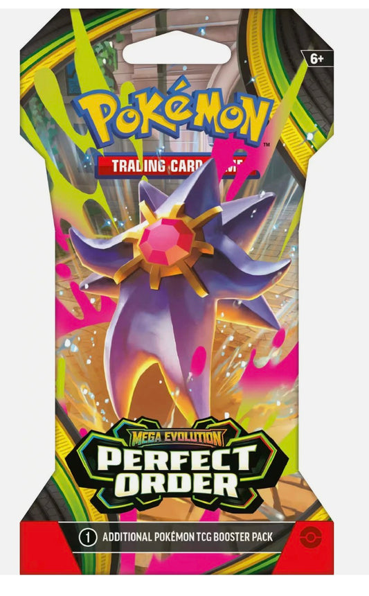 2026 Pokemon Mega Evolution Perfect Order Mega Starmie EX Booster Pack