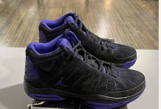 Air Jordan Pure Pressure Kevin Martin Kings Pe. Dual Autographed