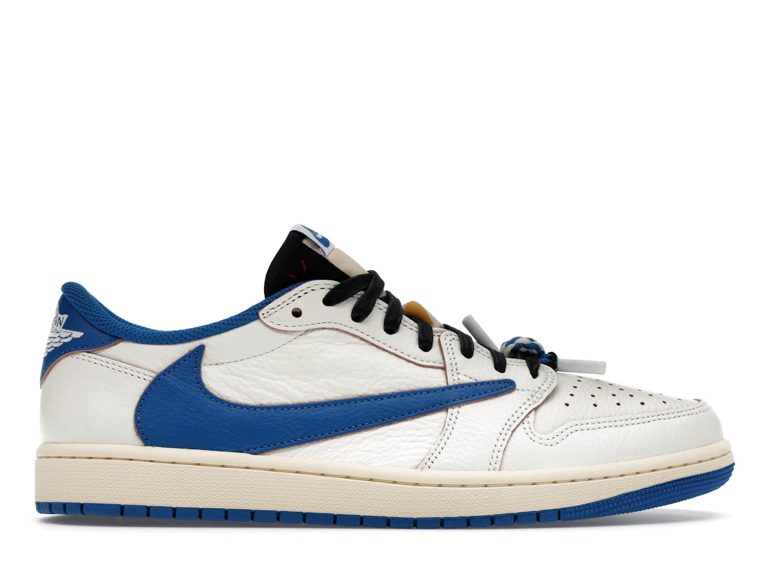 Jordan 1 Retro Low OG SP Fragment x Travis Scott Sail Military Blue