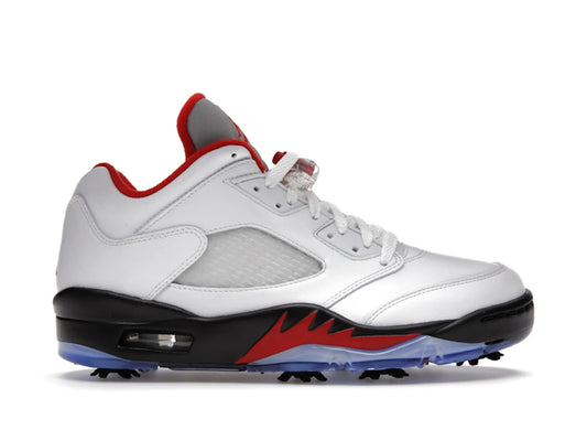 Jordan 5 Retro Low Golf Fire Red (Silver Tongue)