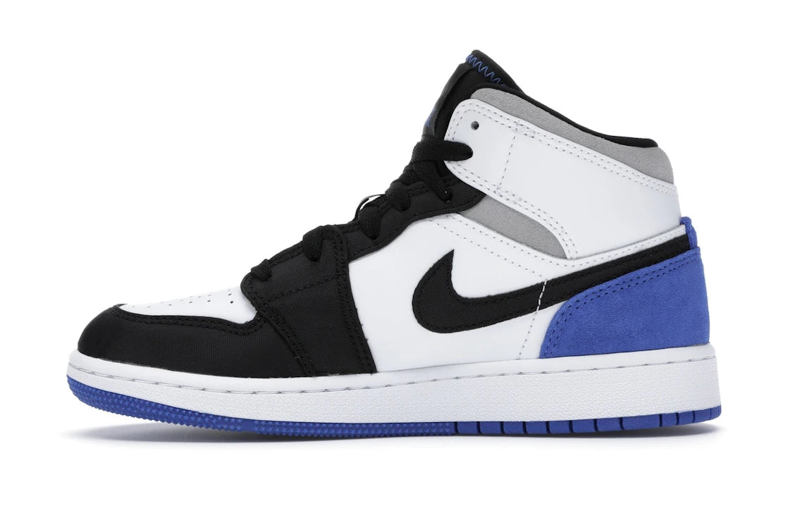 Jordan 1 Mid SE White Black Royal (GS)