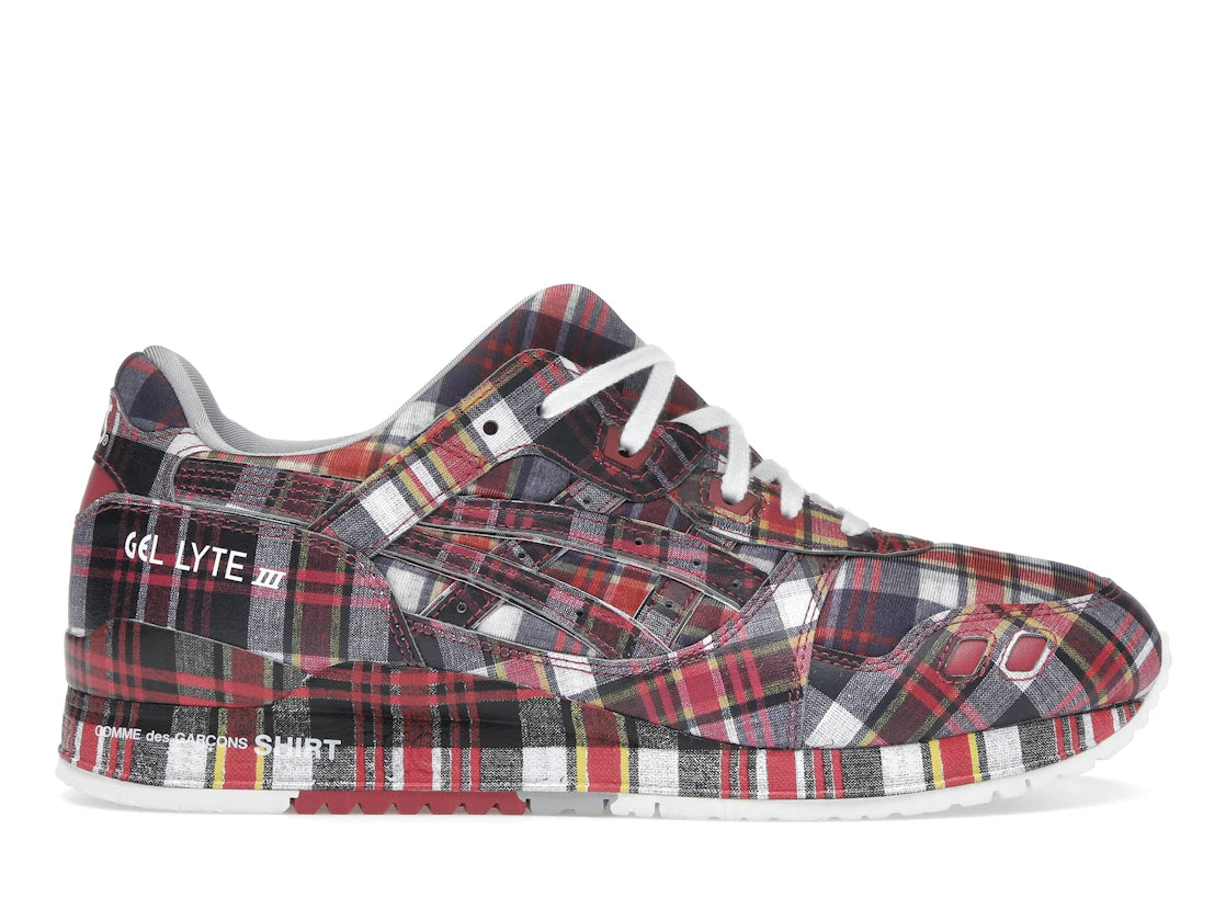 ASICS Gel-Lyte III '07 Remastered Comme des Garçons SHIRT Red Plaid
