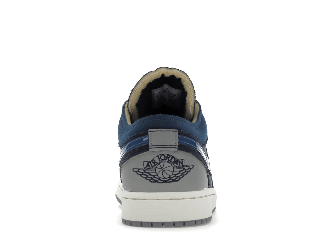Jordan 1 Low SE Craft Obsidian French Blue Ashen Slate White
