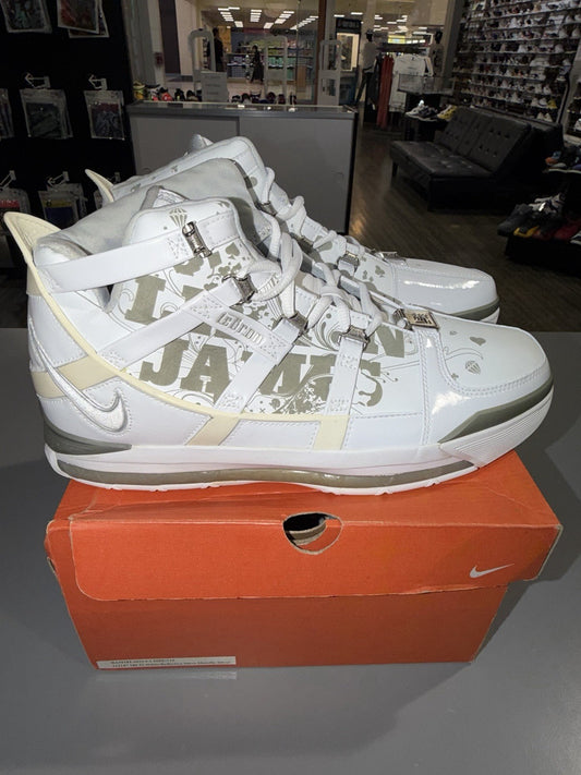 Nike LeBron 3 White Laser 3m Sample