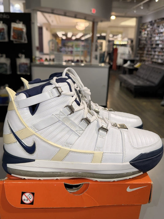 Lebron 3 Ss Sales Sample White/Navy